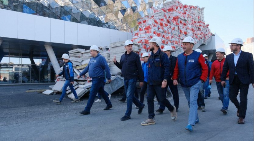 Новости спорта На строящейся ледовой арене Новосибирска смонтированы системы вентиляции и кондиционирования