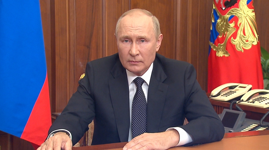 Владимир Путин объявил о частичной мобилизации в России Владимир Путин объявил о частичной мобилизации в России