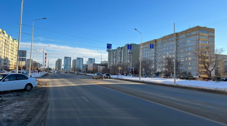 В Омске после ремонта ввели в эксплуатацию дорогу на Крупской