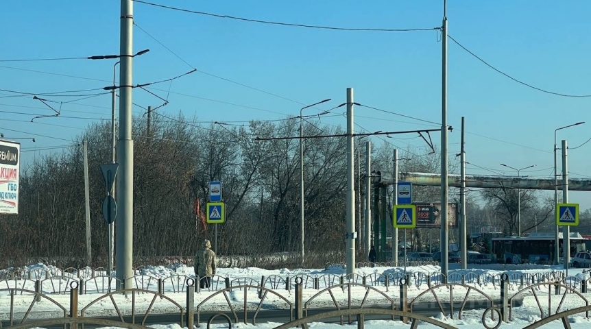 В Омске экскаватор выломал деревья