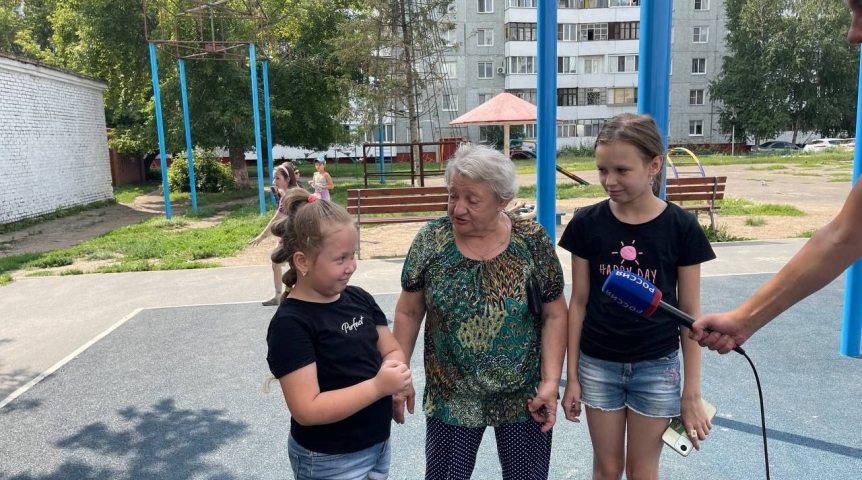 Общество В омском КТОСе «Парковый» по инициативе жителей обустроили спортивную площадку