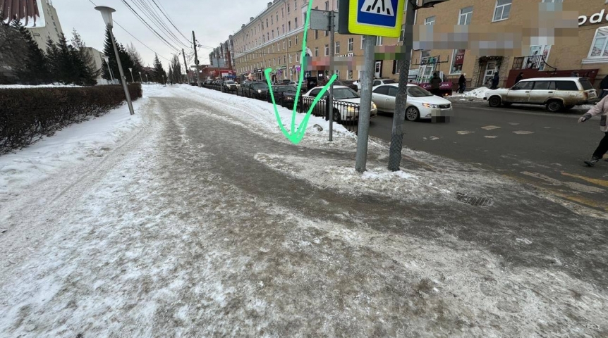 В Омске отмечен резкий прирост падений на улице
