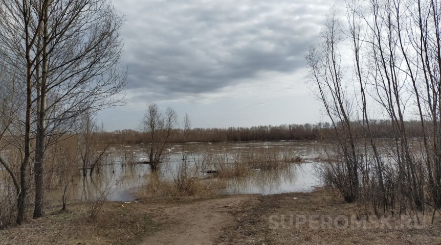 Общество Иртыш в Омске стал опускаться после рекордного подъема