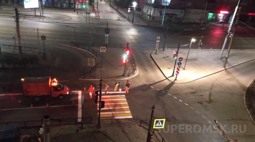 Автоновости Подрядчик по нанесению дорожной разметки термопластиком в Омске поделился планами