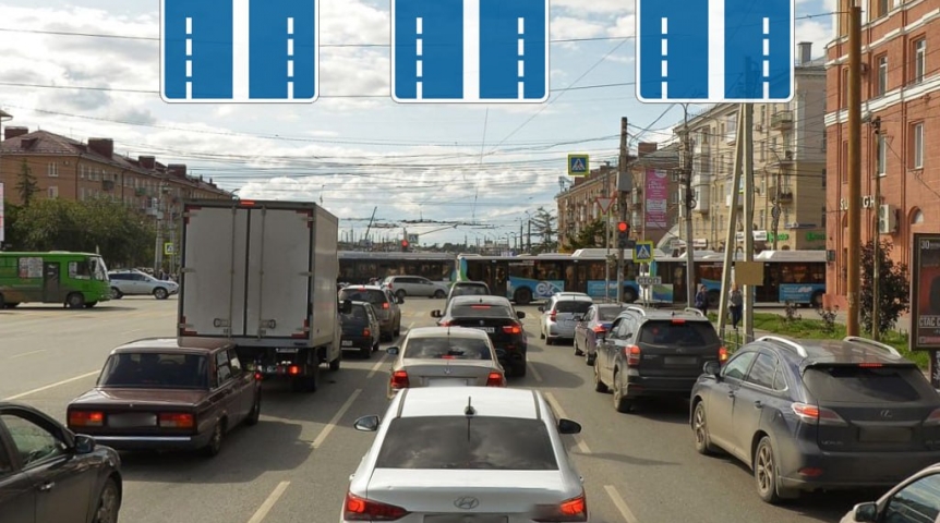 Общество В Омске меняют схему проезда через центральный перекресток