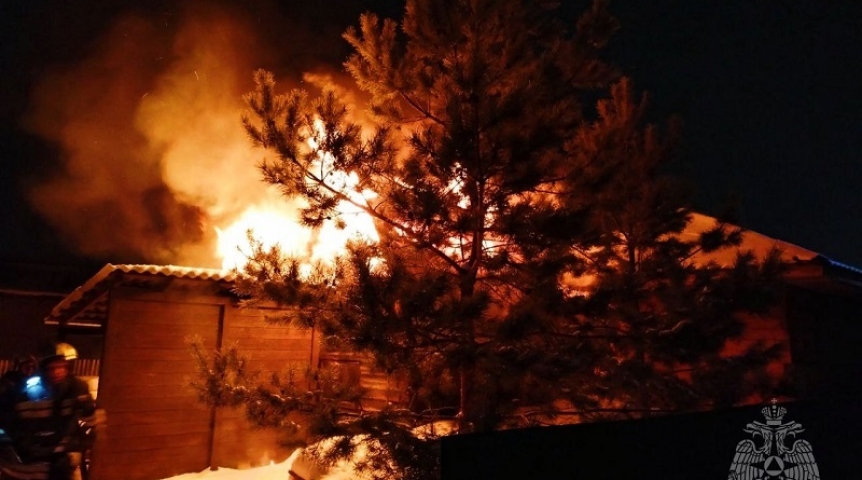 Происшествия в Омске При пожаре на омской даче погиб человек