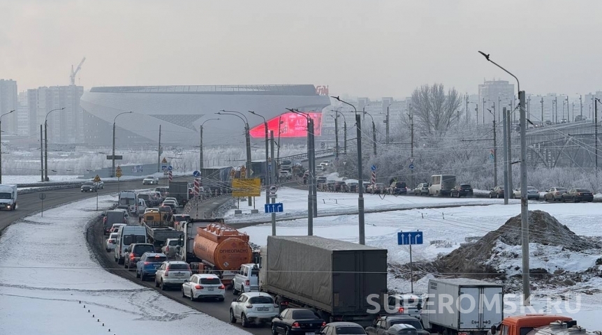 Мост у омского Телецентра станет временно недоступным перед сменой схемы движения Мост у омского Телецентра станет временно недоступным перед сменой схемы движения