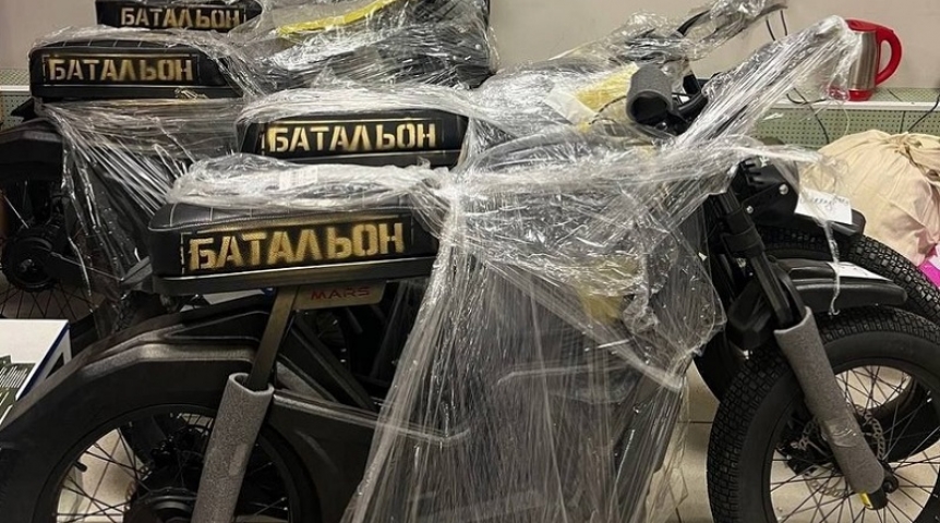 Промышленность На СВО отправили партию омских электробайков