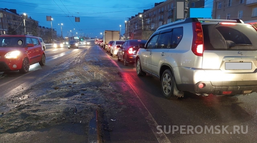 Общество На Омск обрушились мощные пробки