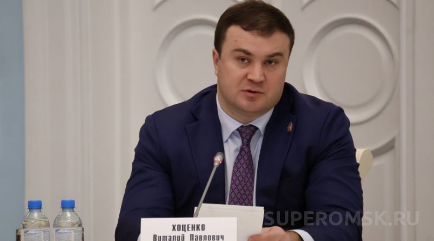 Омский губернатор Хоценко сообщил о ходе капремонта поликлиники Москаленской ЦРБ
