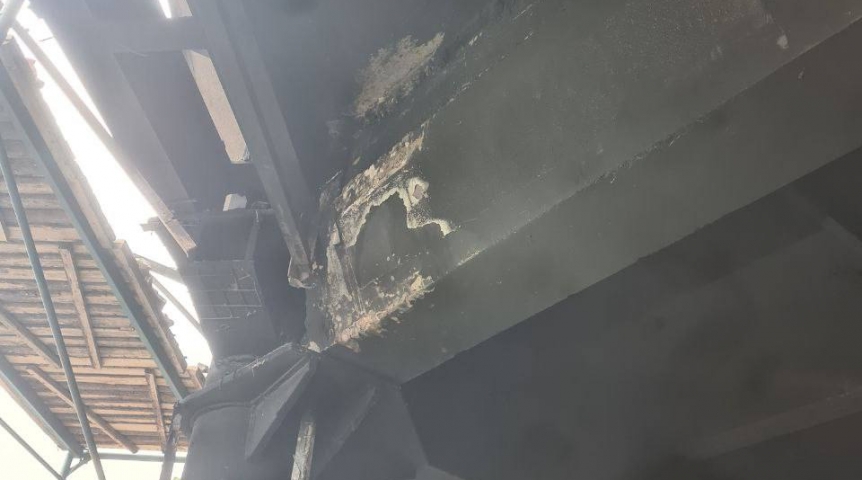 Появились кадры после пожара в омском СКК имени Блинова Появились кадры после пожара в омском СКК имени Блинова