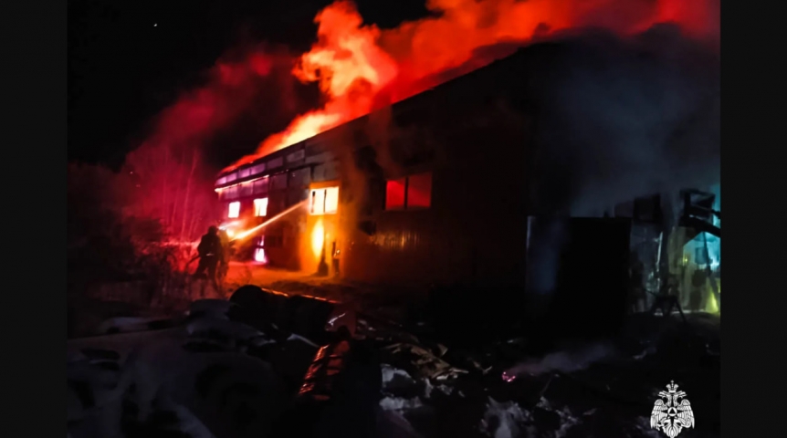 Происшествия в Омске Появились детали мощного пожара в коттеджном поселке в Омске