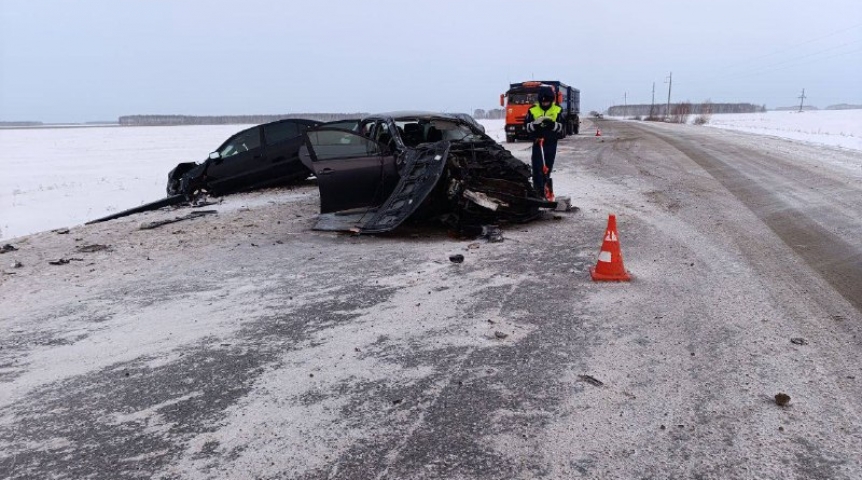 Четыре человека пострадали в жутком ДТП с КамАЗом в Омской области