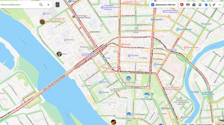 Общество В Омске метромост и центральные улицы встали в жуткие пробки после ДТП