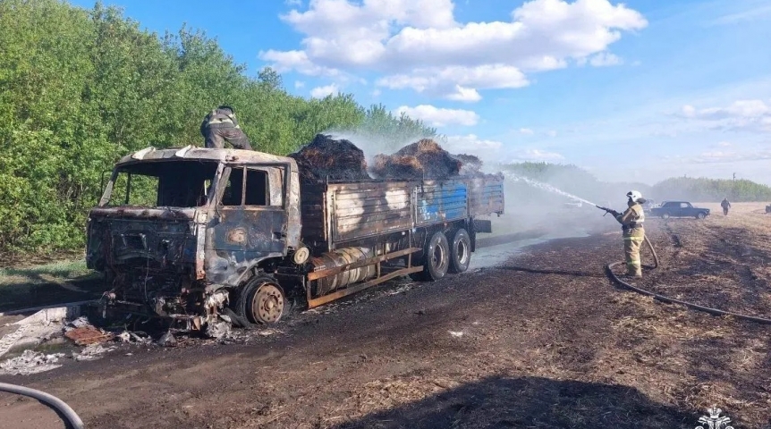 Под Омском в пожаре уничтожены тонны кормов для животных Под Омском в пожаре уничтожены тонны кормов для животных