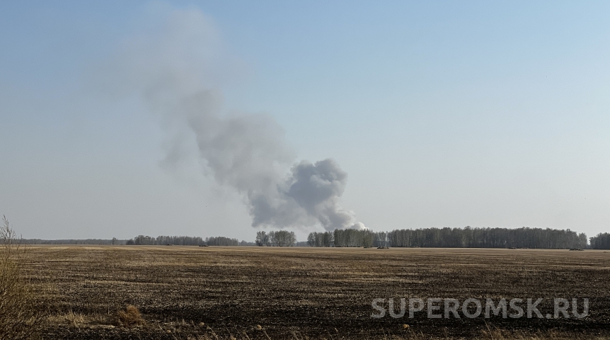 Из-за грозы в Омской области вспыхнули два лесных пожара