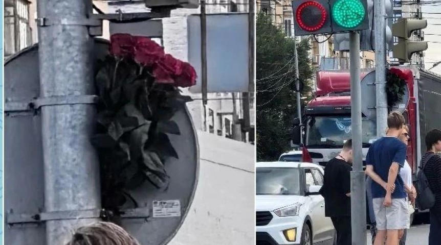 Общество К месту жуткого ДТП на островке безопасности в Омске принесли цветы