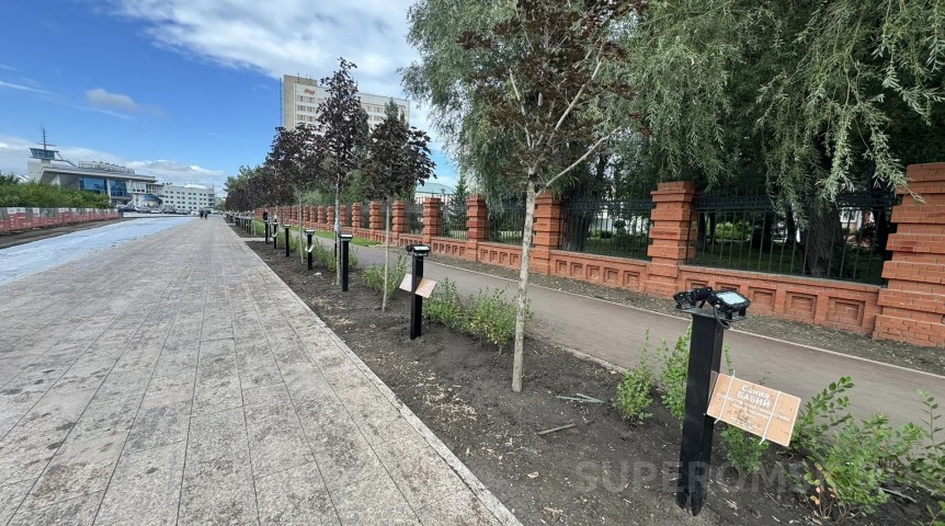 Город Первая аллея олимпийцев переехала на новую набережную в Омске