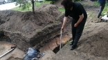 В Омске обнаружили фрагмент фундамента острога, где находился Достоевский В Омске обнаружили фрагмент фундамента острога, где находился Достоевский