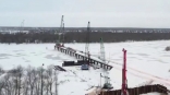 Губернатор Омской области показал кадры строительства моста через Иртыш Губернатор Омской области показал кадры строительства моста через Иртыш