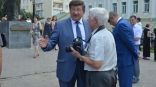 Мэр Вячеслав Двораковский был оживлен и много шутил Мэр Вячеслав Двораковский был оживлен и много шутил