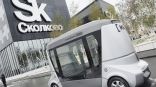 Беспилотный микроавтобус MatrЁshka в технопарке "Сколково" Беспилотный микроавтобус MatrЁshka в технопарке "Сколково"
