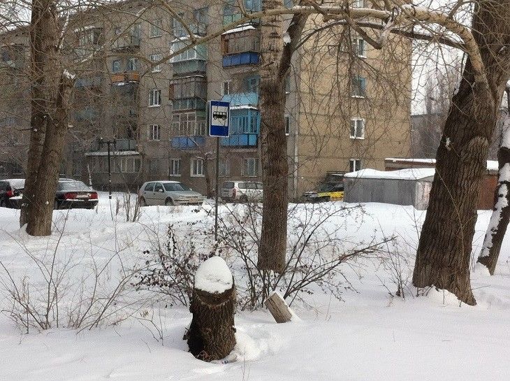Омич собрал фотоколлекцию дорожных знаков, установленных в нелепых местах Омич собрал фотоколлекцию дорожных знаков, установленных в нелепых местах