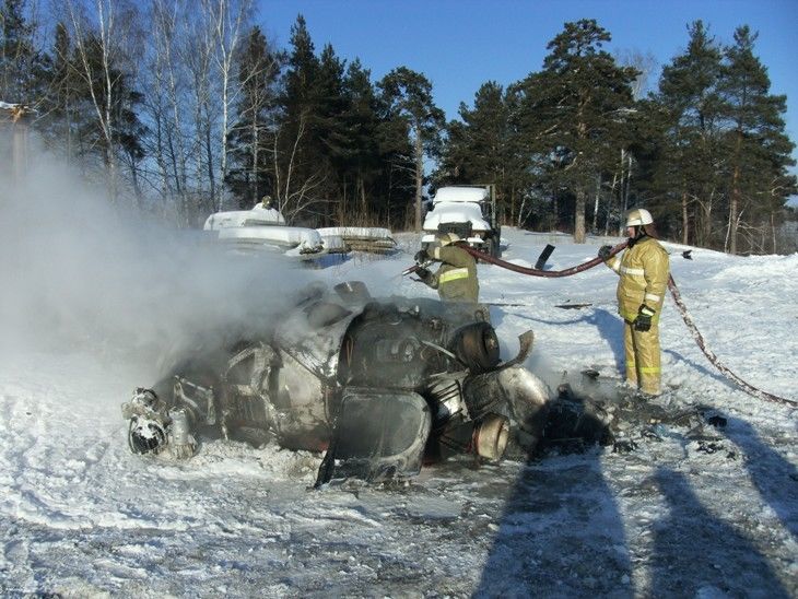 В Омской области разбился вертолет МИ-2