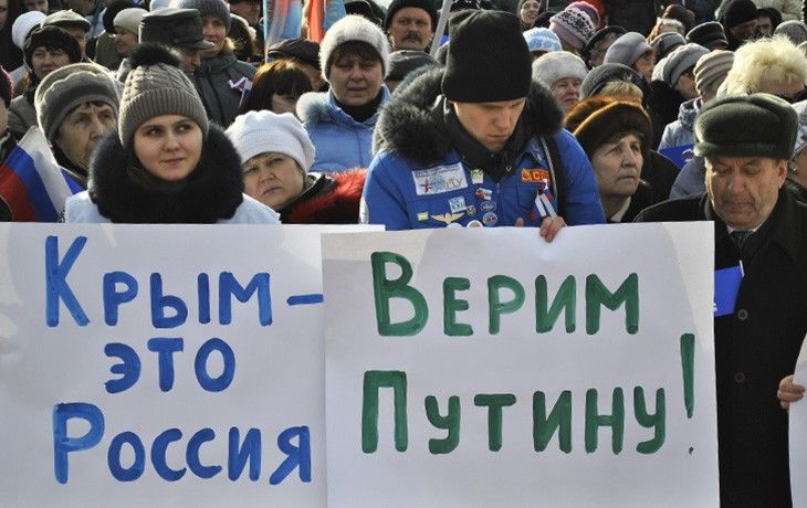 Митинг омичей в поддержку Крыма выполнил установку на массовость