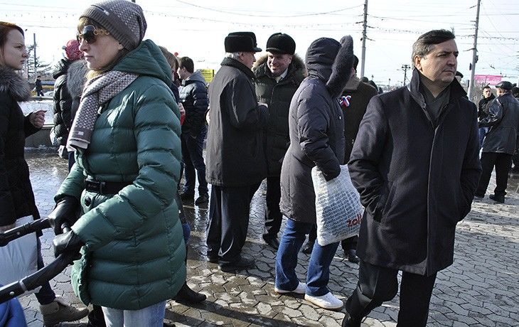 Митинг омичей в поддержку Крыма выполнил установку на массовость