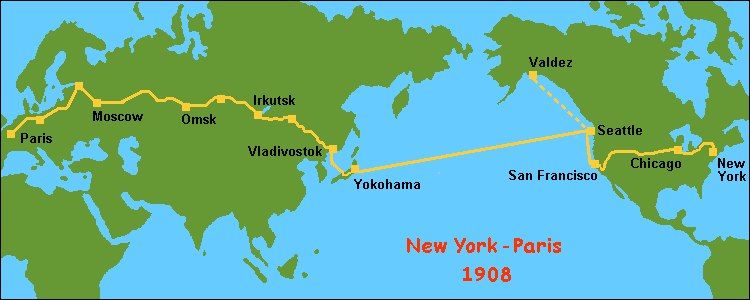 The New York Times 1908 года: первая кругосветная автогонка завязла в омских болотах The New York Times 1908 года: первая кругосветная автогонка завязла в омских болотах