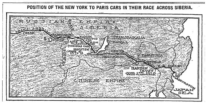 The New York Times 1908 года: первая кругосветная автогонка завязла в омских болотах The New York Times 1908 года: первая кругосветная автогонка завязла в омских болотах