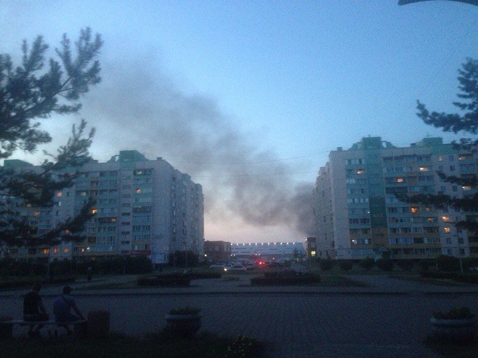 На правом берегу Иртыша горит лесная зона