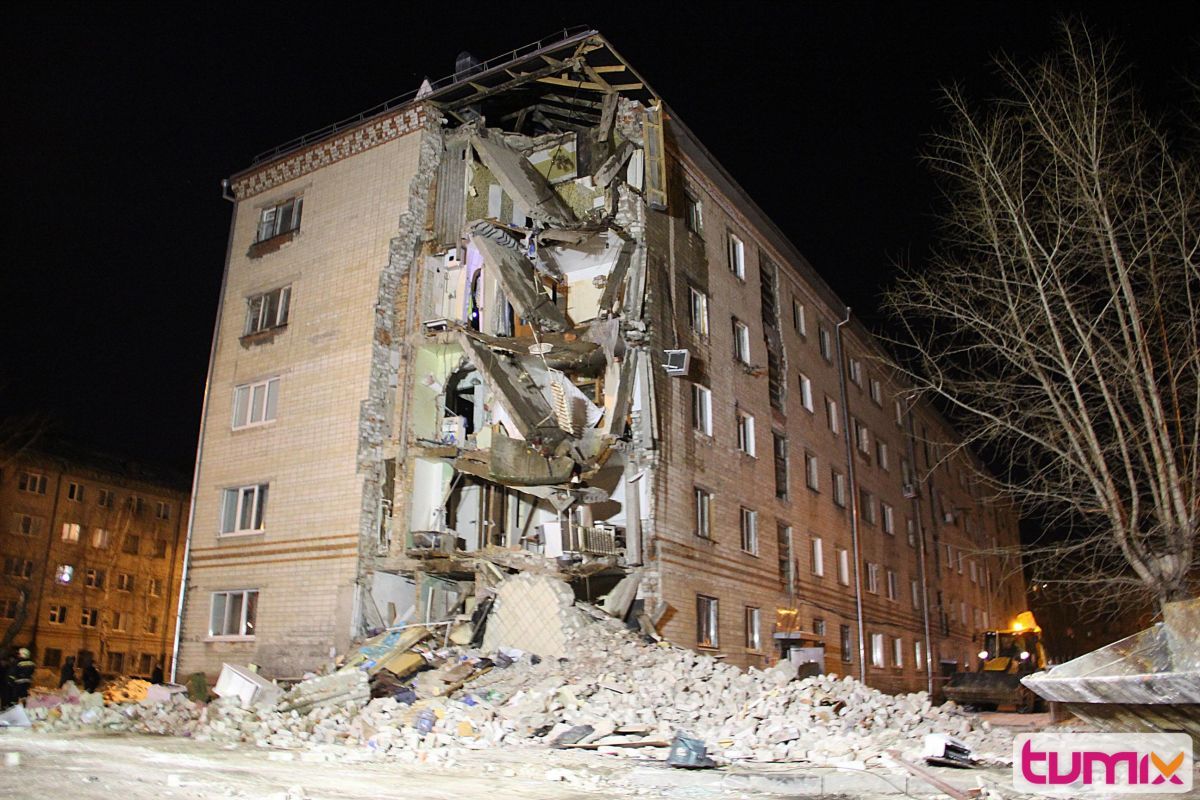В Тюмени обрушился угол жилой пятиэтажки