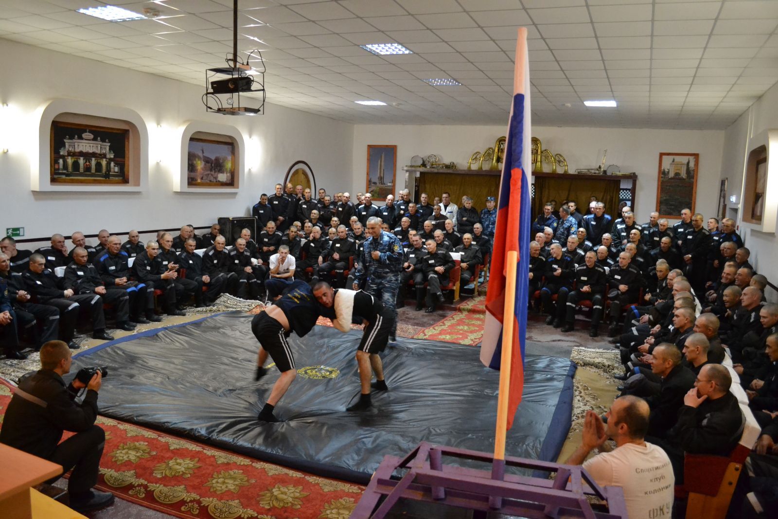 В омской колонии № 2 прошли соревнования по тувинской борьбе хуреш
