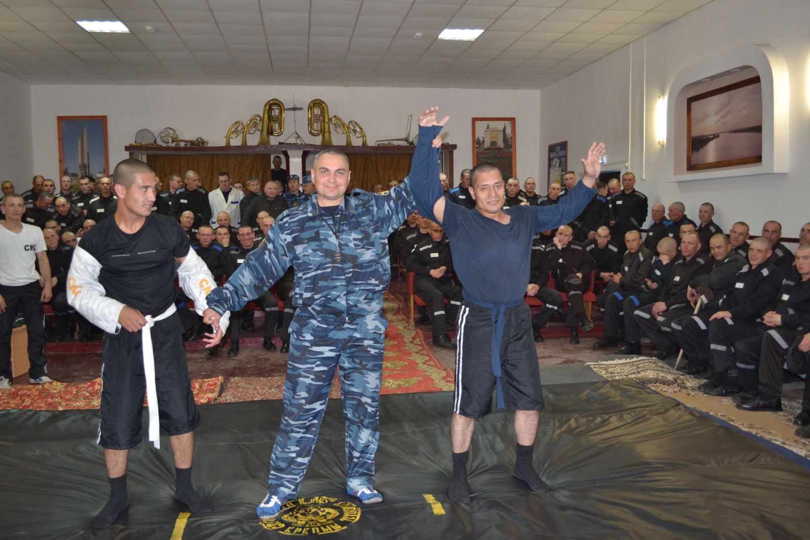 В омской колонии № 2 прошли соревнования по тувинской борьбе хуреш