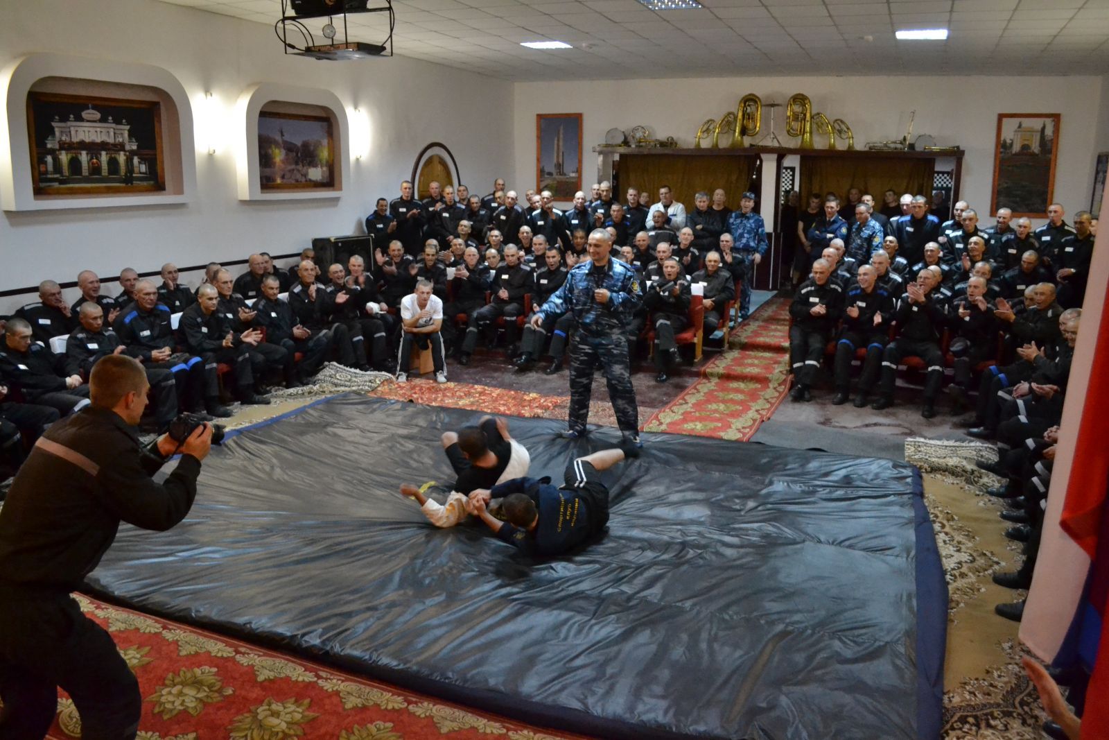 В омской колонии № 2 прошли соревнования по тувинской борьбе хуреш
