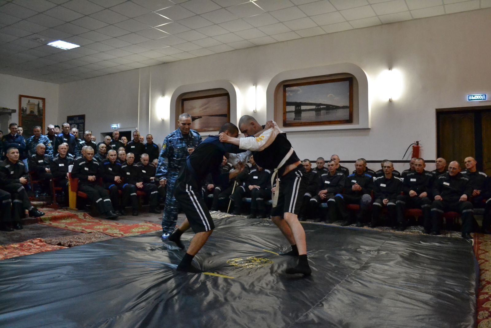 В омской колонии № 2 прошли соревнования по тувинской борьбе хуреш