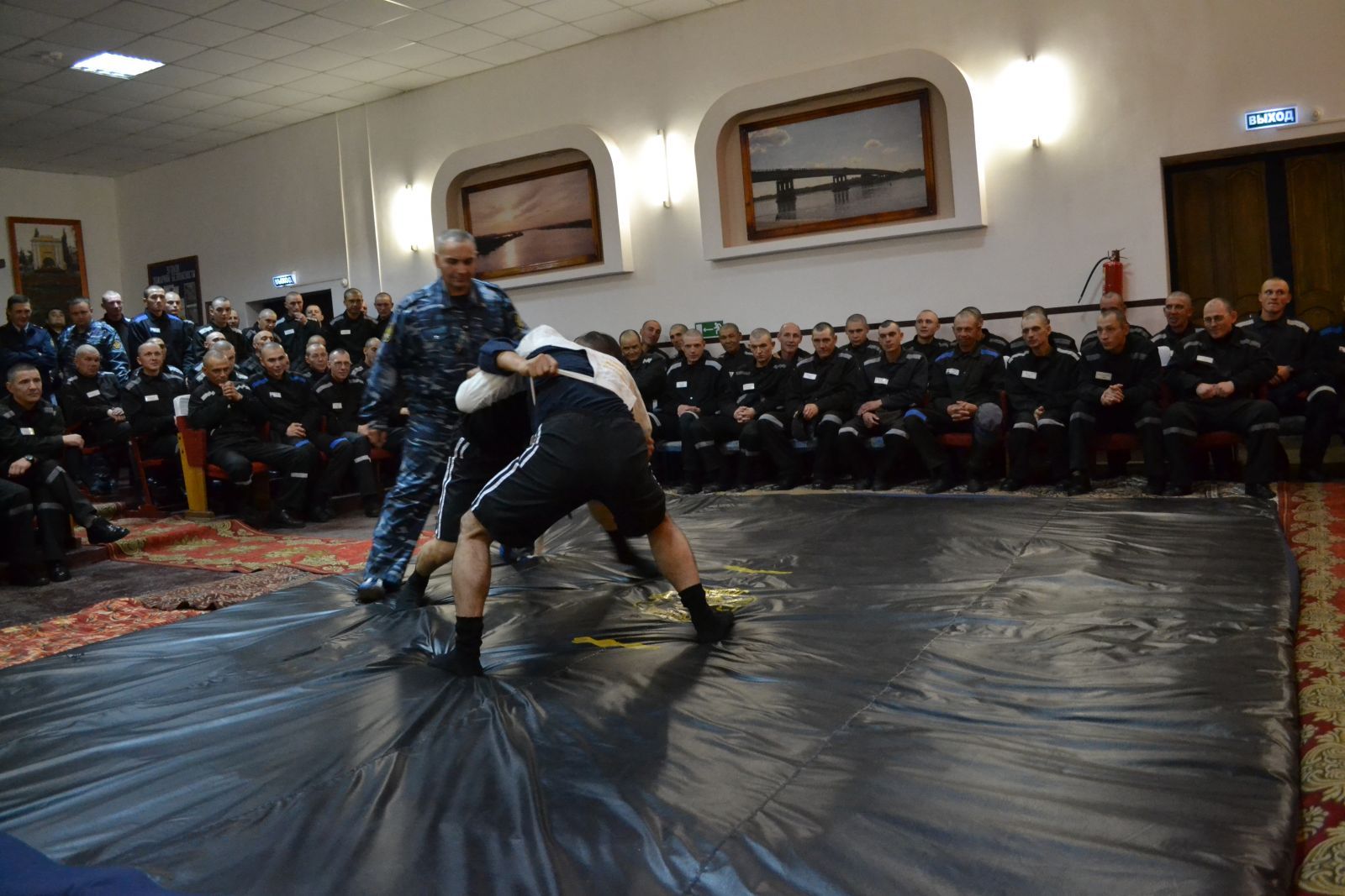 В омской колонии № 2 прошли соревнования по тувинской борьбе хуреш