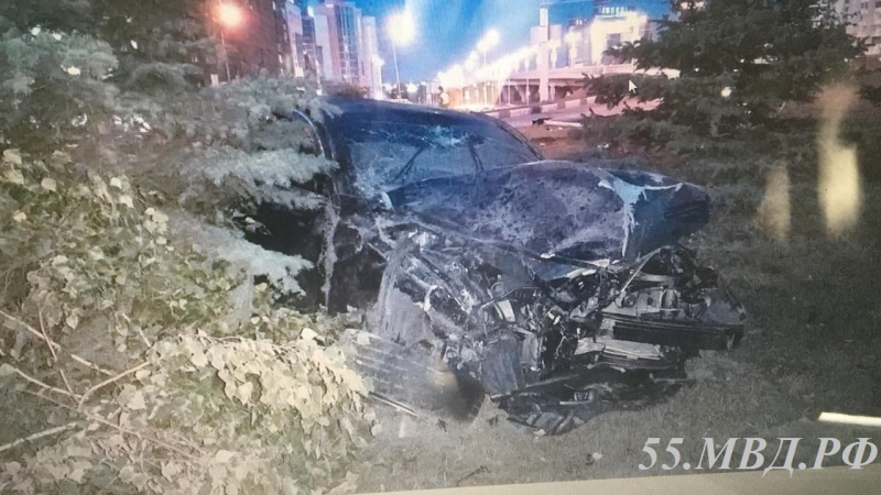 Омич вдребезги разбил об столб угнанную «Тойоту» и спрятался дома у хозяина - полиция