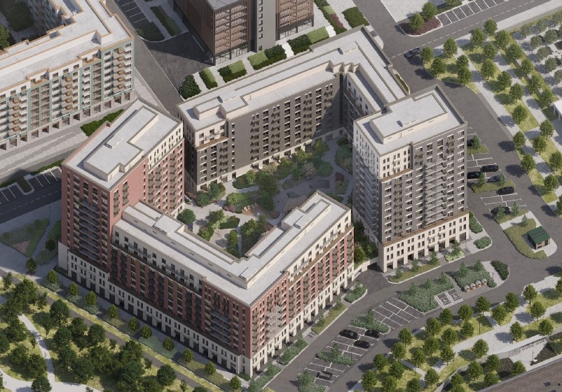 Омичам показали, как будет выглядеть дом на Левобережье почти на 500 квартир