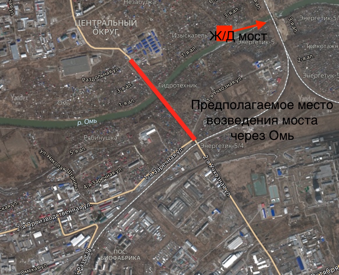 Где в Омске пройдет мост через Омь? Где в Омске пройдет мост через Омь?