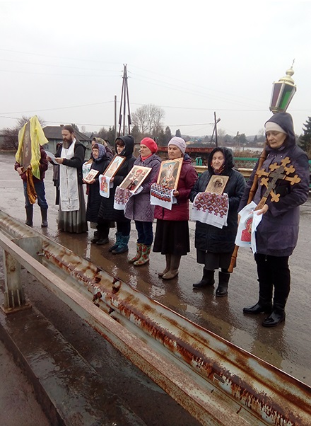 Жители села под Омском совершили крестный ход на лодках против нашествия грызунов