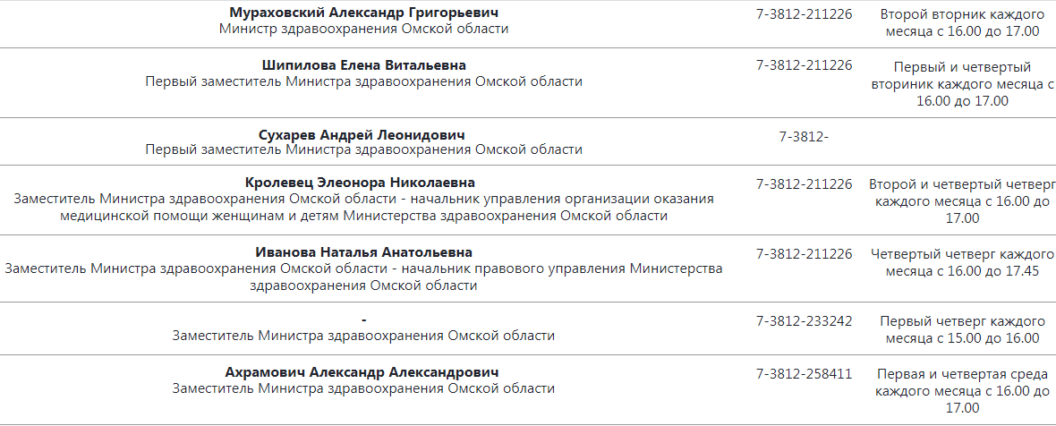 В омском Минздраве всплыл шестой замминистра – полная тезка омской кавээнщицы В омском Минздраве всплыл шестой замминистра – полная тезка омской кавээнщицы