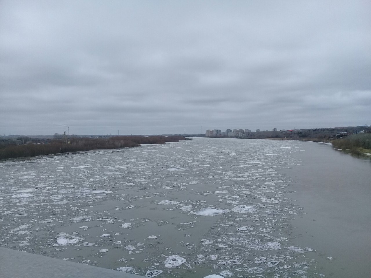 Ледоход в Омске Ледоход в Омске