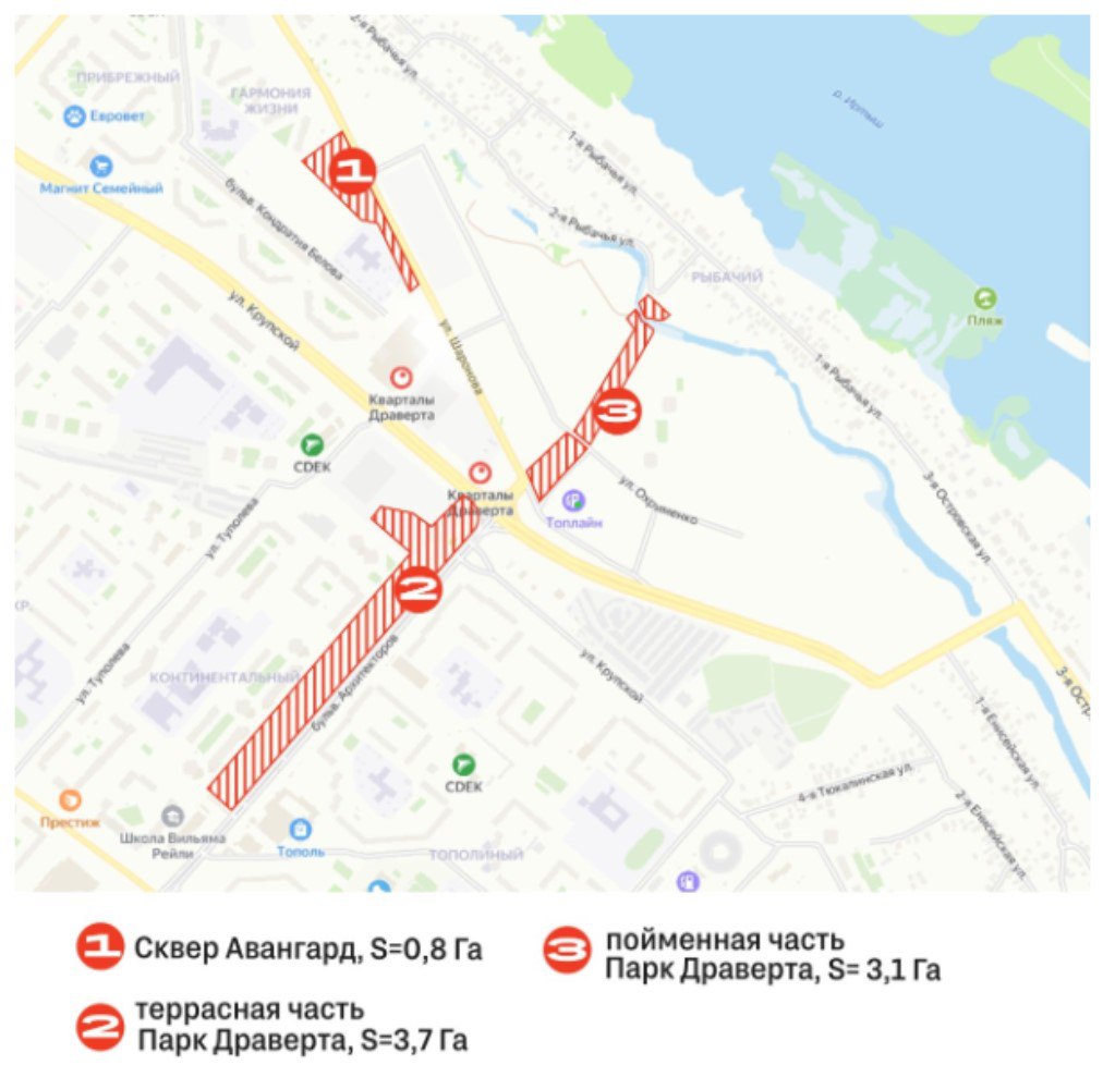 На Левобережье Омска оформляют две зеленые зоны На Левобережье Омска оформляют две зеленые зоны
