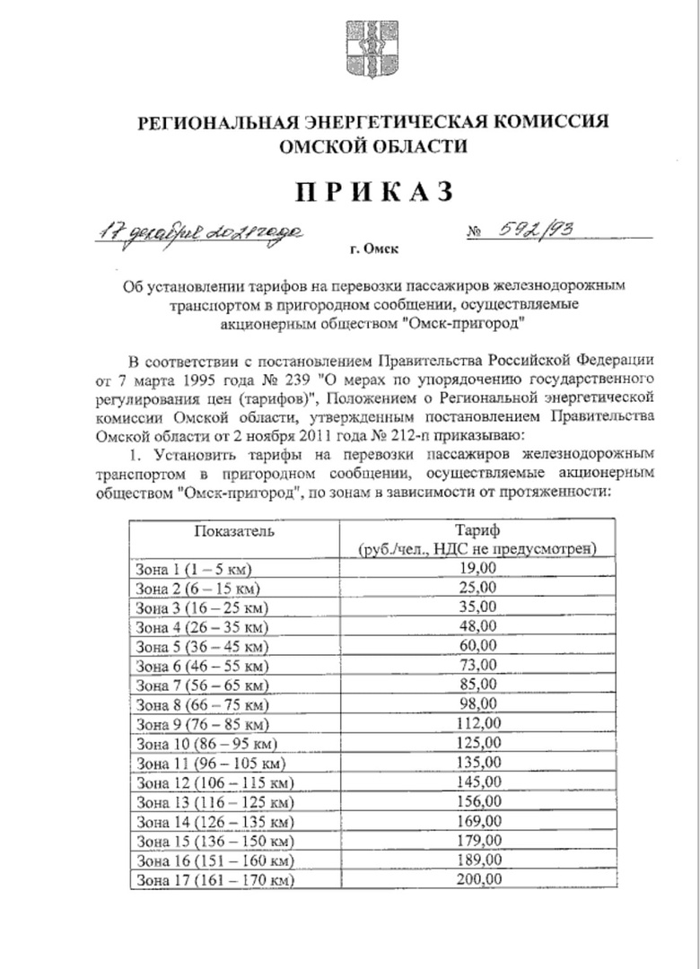 Перед Новым годом в Омске подняли тарифы на проезд в электричке Перед Новым годом в Омске подняли тарифы на проезд в электричке