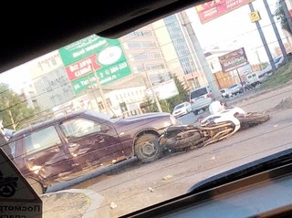 За один день в Омске произошли три аварии с участием мотоциклистов