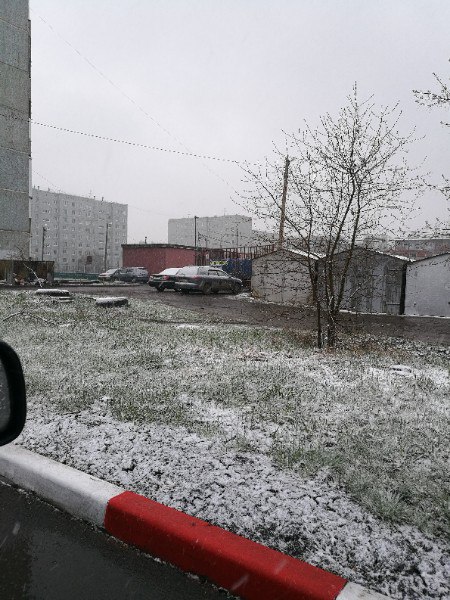Снег в мае в Омске Снег в мае в Омске