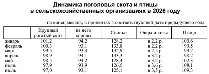 В Омской области при увеличении птицы сокращается поголовье скота В Омской области при увеличении птицы сокращается поголовье скота